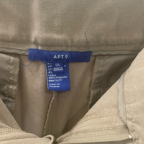 Apt. 9 Tan Chinos Classic Straight-Leg 12L so so good on the fit EUC - Picture 3 of 7